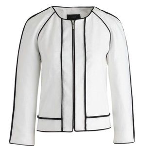 J. CREW NWOT Suiting Women's 100% Linen White Jacket